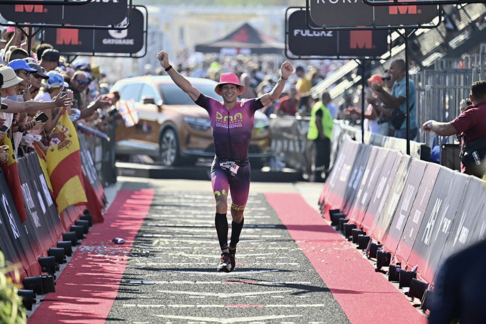 Elite athlete in motion
